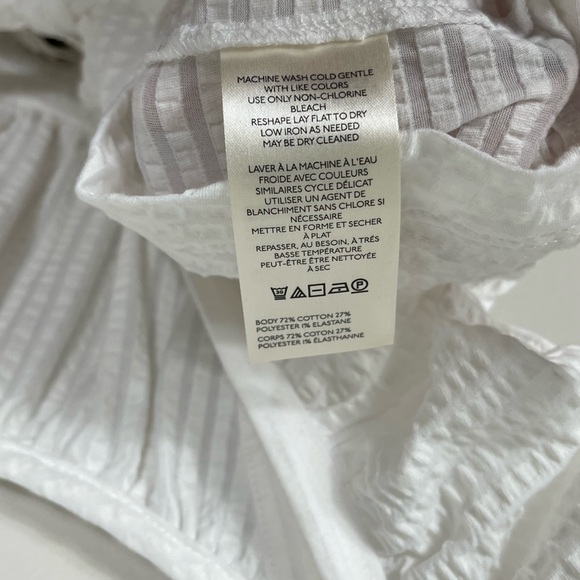 Maeve Ruffled Peplum Open-Back Top Cotton Size M NWT - Picture 13 of 13